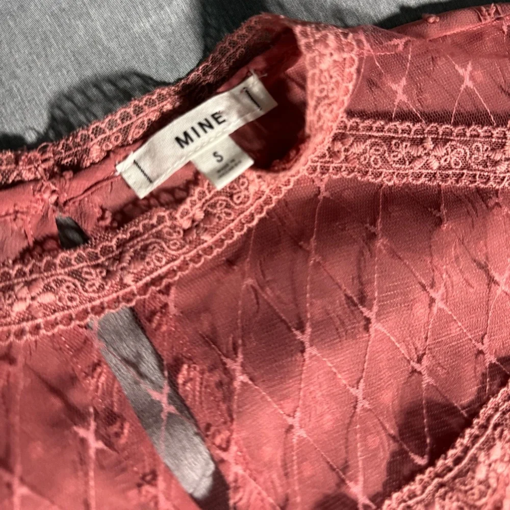 Mine Brand Dusty Pink Women's Sheet Textured Blouse ~ Size Small